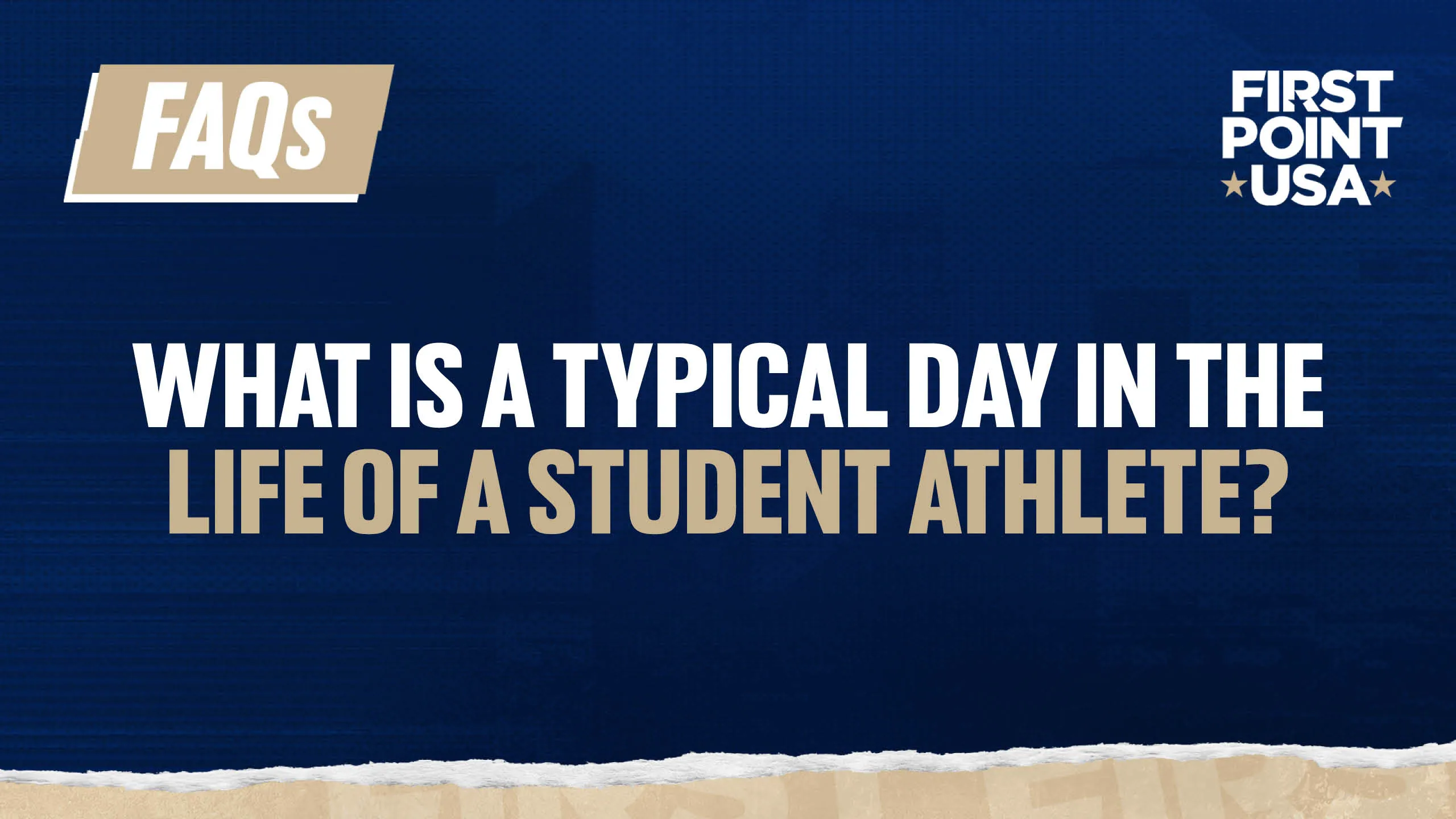 What is a typical day in the life of a student athlete?